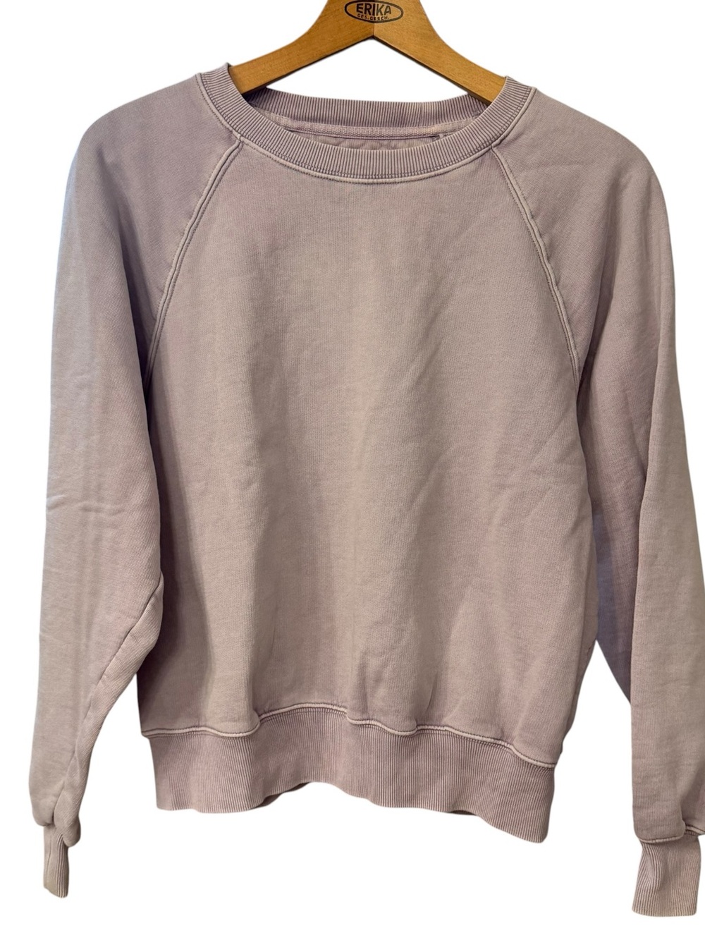 Women's Lavender/lilac Crewneck Sweatshirt - Casual Pullover